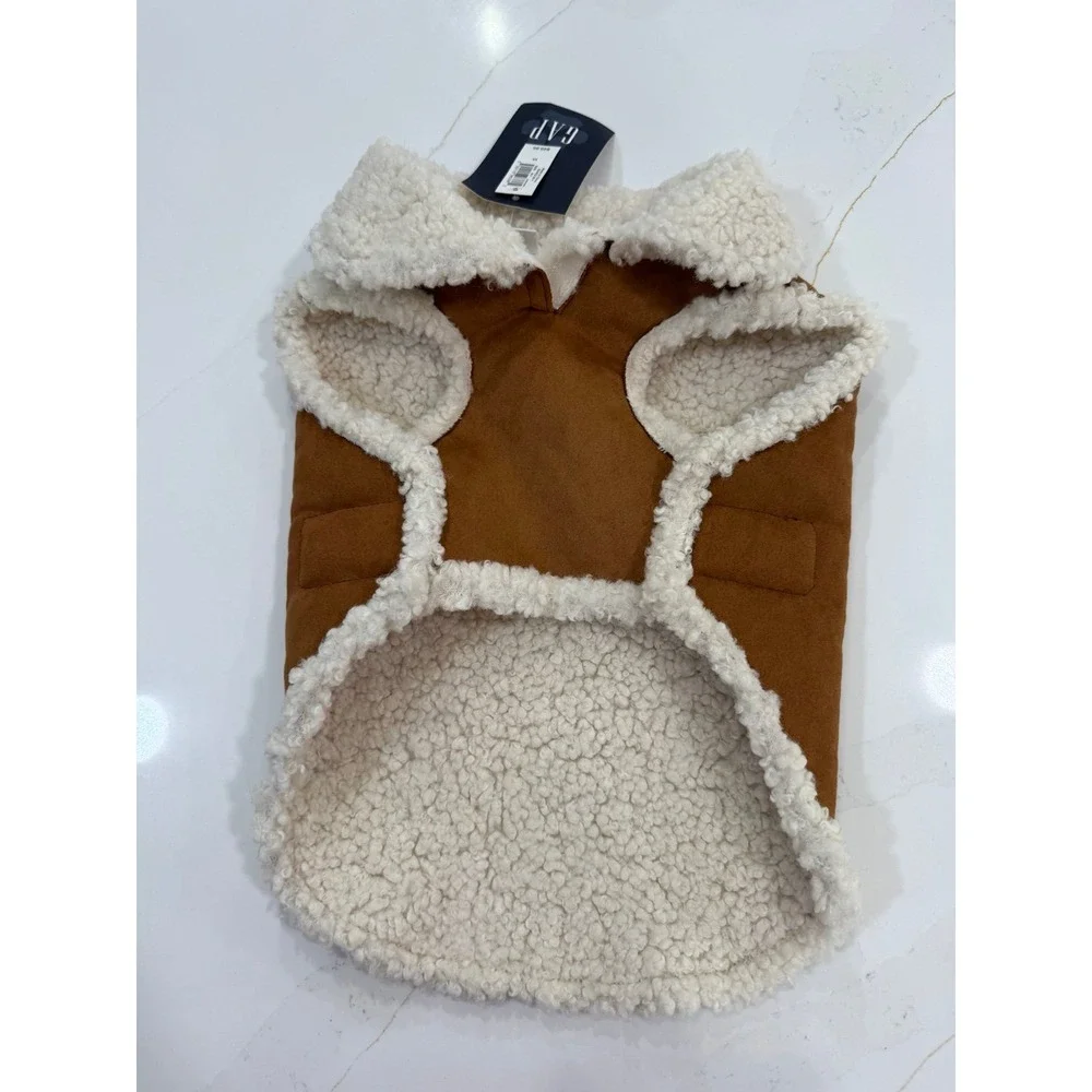 Gap dog size xs fur lined vest‎